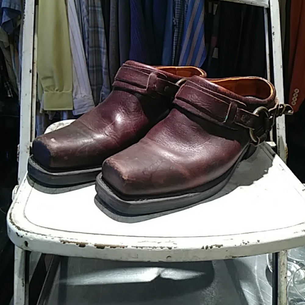 Leather Clogs by Frye